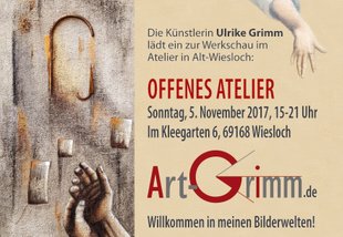 Flyer zum offenen Atelier am 5. November 2017